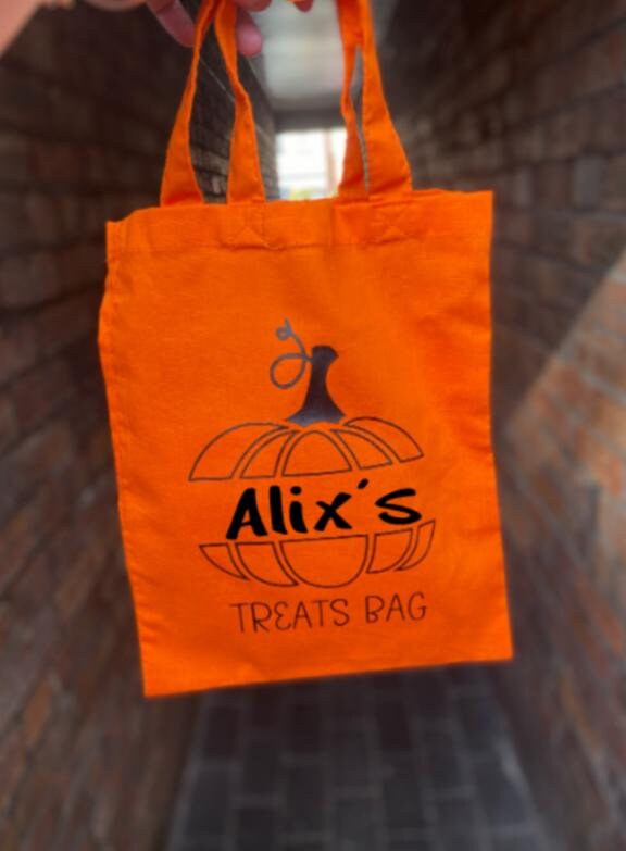 Personalised Halloween Tote Bag for Kids - Trick or Treat Bag with Your Child's Name