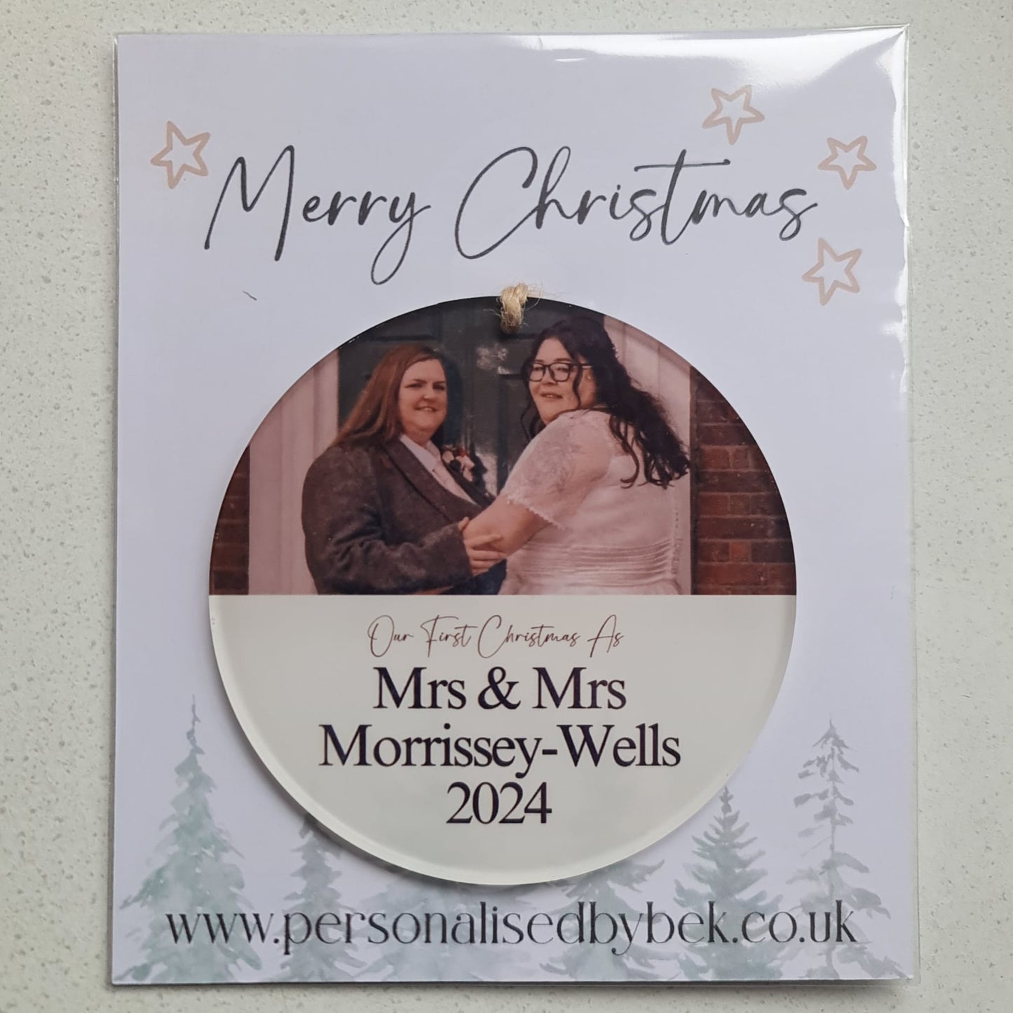 First Christmas As.... Acrylic Bauble