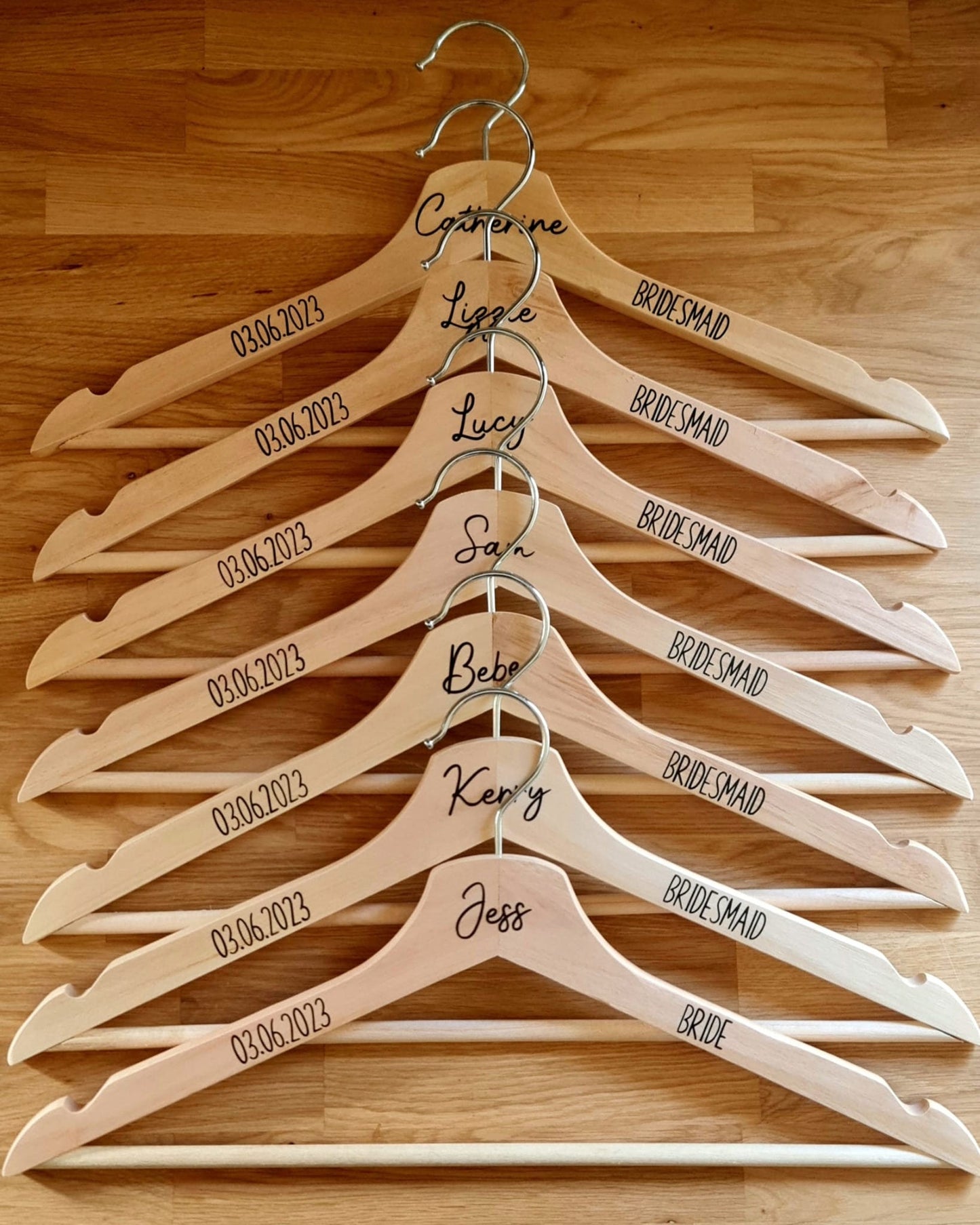 Personalised Wooden Coat Hangers