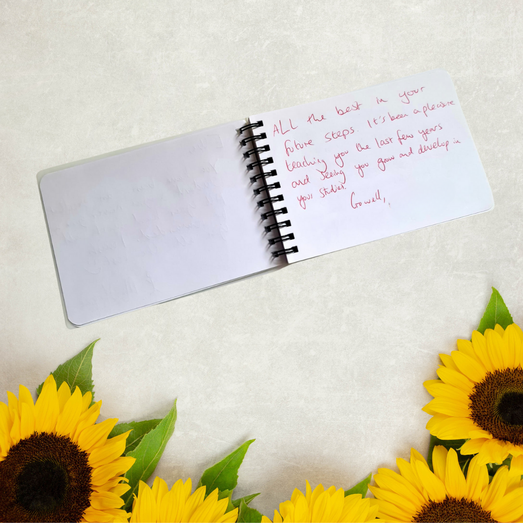 Personalised School Leavers Notebook
