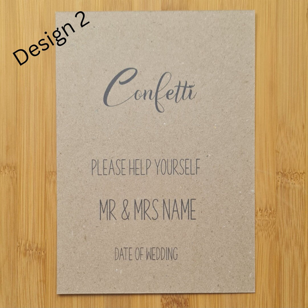 Download & Print! Personalised Calligraphy Confetti Sign - Please Help Yourself Confetti Sign for Weddings! Wedding stationary set!