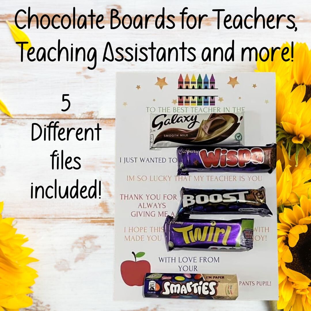 DIY Teacher Chocolate Boards - Budget friendly end of school year teacher gifts!