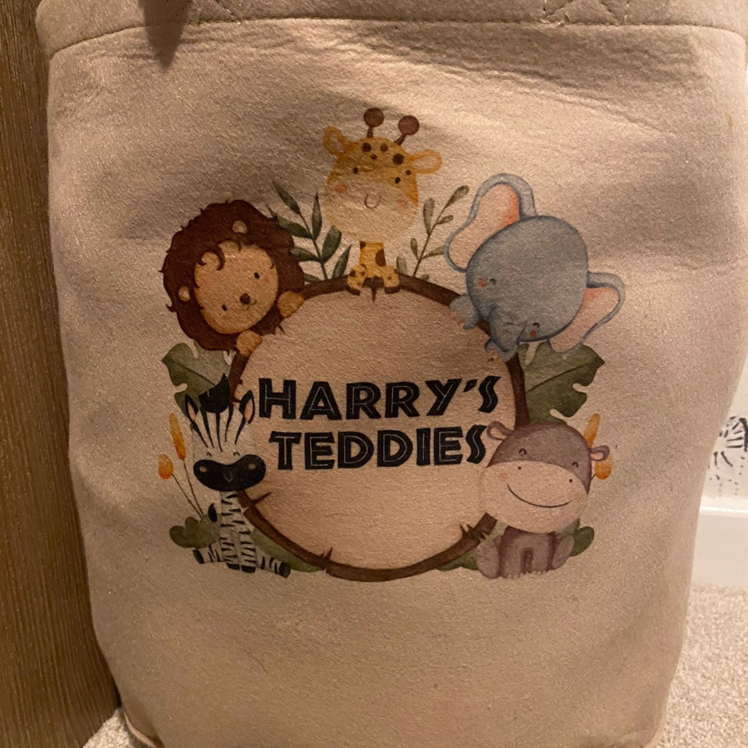 Personalised Felt Toy Storage Bag