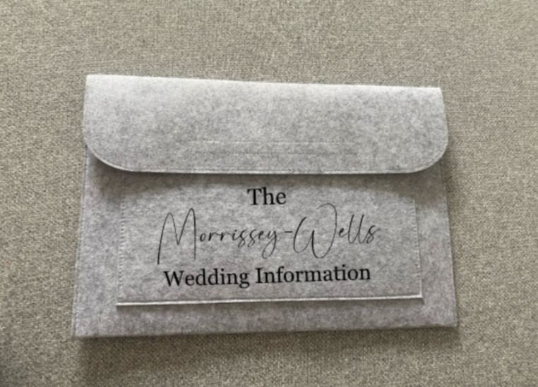 Personalised Wedding Planner Notes Folder