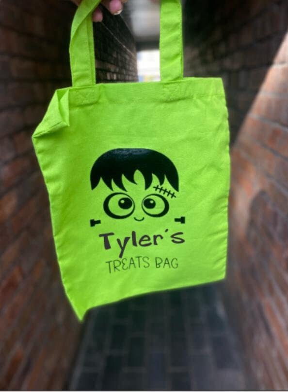 Personalised Halloween Tote Bag for Kids - Trick or Treat Bag with Your Child's Name