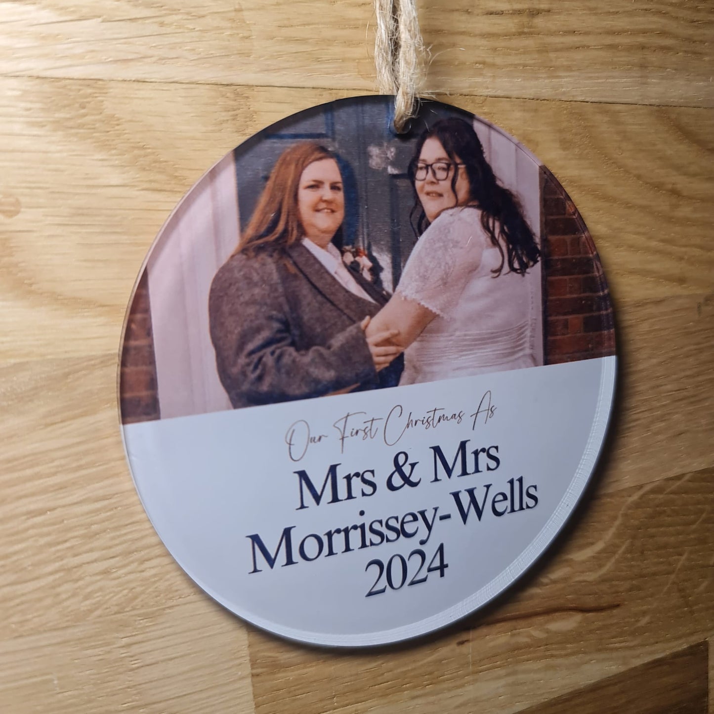 First Christmas As.... Acrylic Bauble