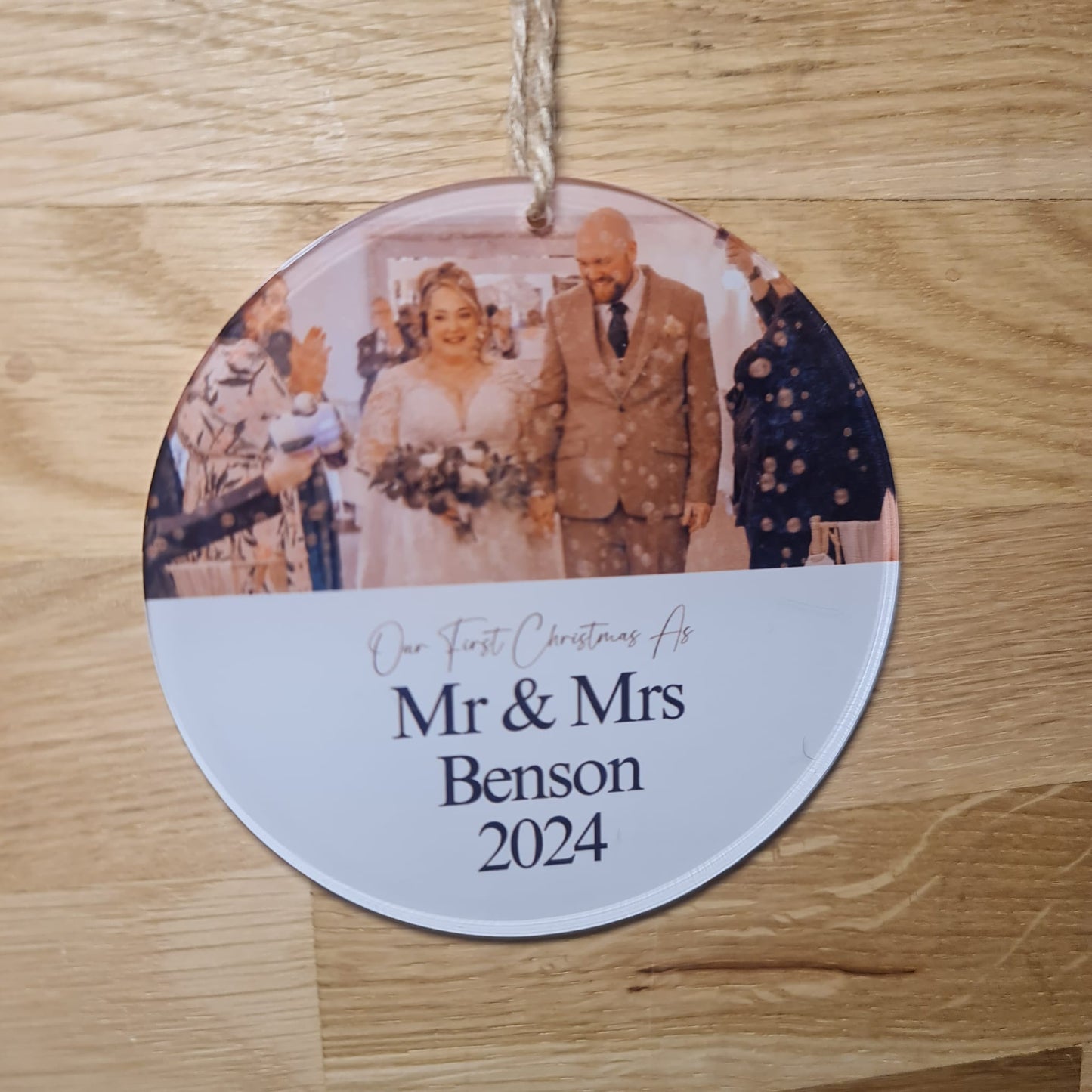 First Christmas As.... Acrylic Bauble