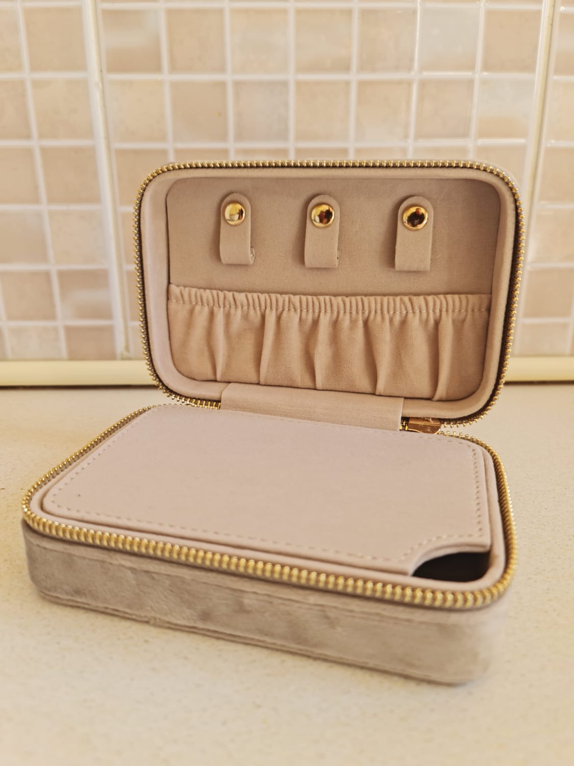 Luxury Velvet Travel Jewelry Box
