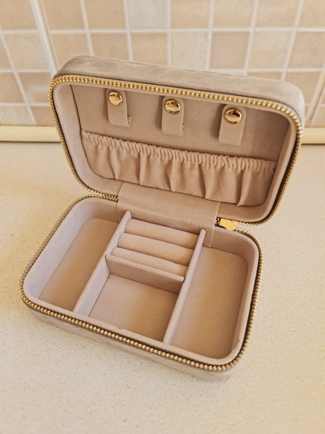 Luxury Velvet Travel Jewelry Box