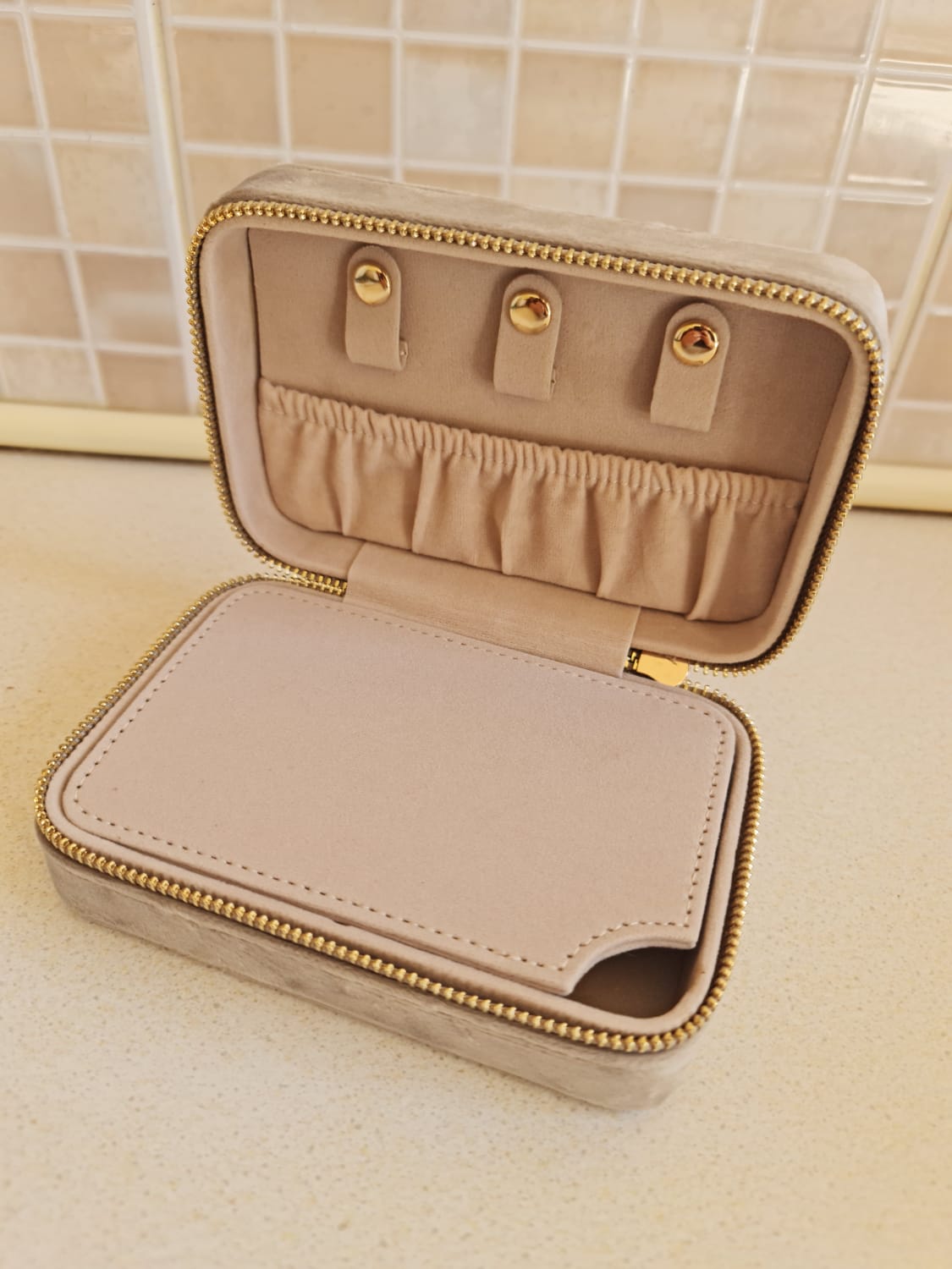 Luxury Velvet Travel Jewelry Box