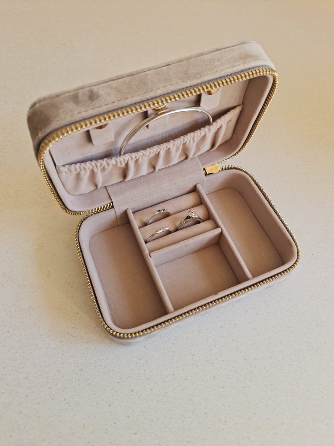 Luxury Velvet Travel Jewelry Box