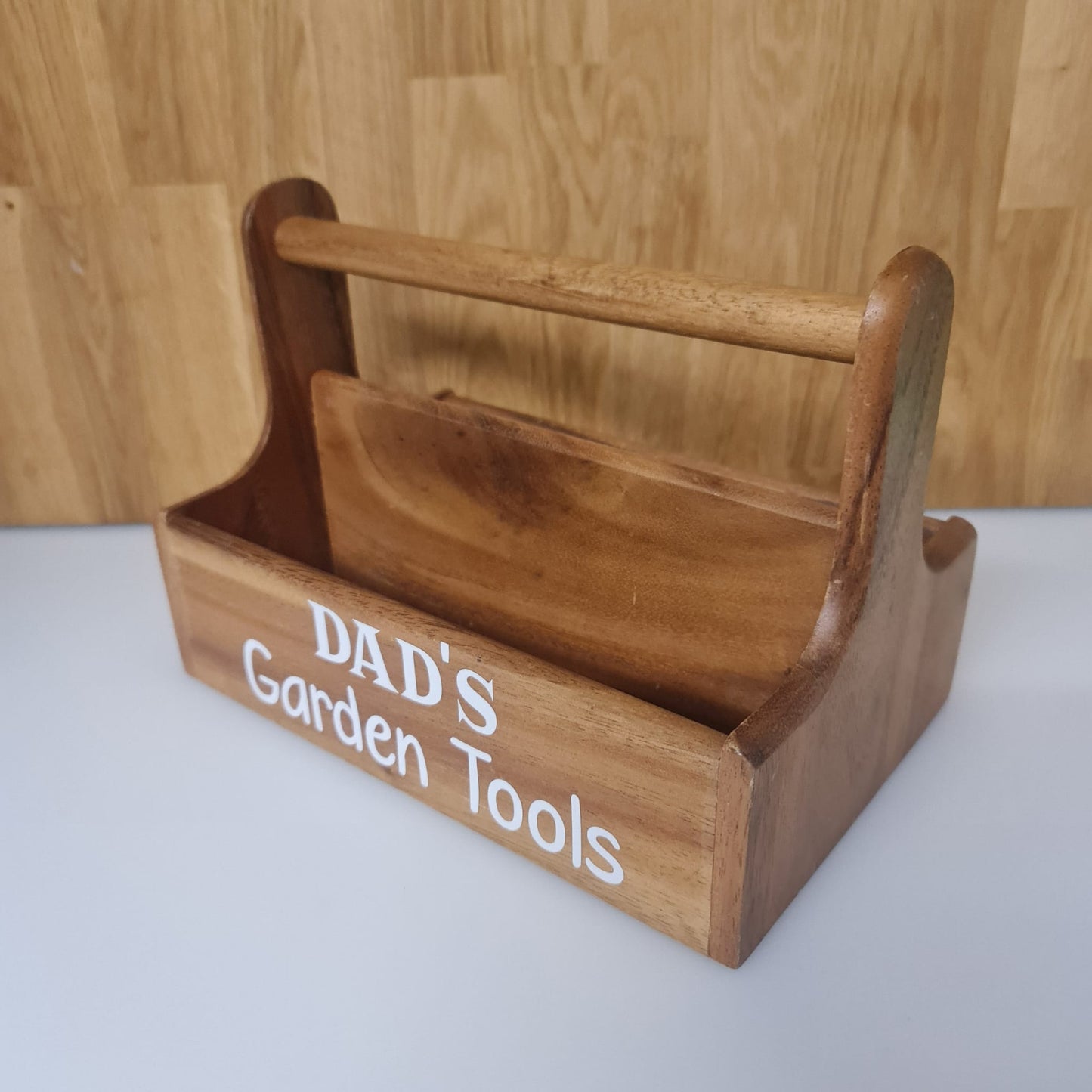 Personalised Solid Wood Garden Caddy Perfect for Father's Day - EXCLUSIVE WEBSITE ONLY PRICING