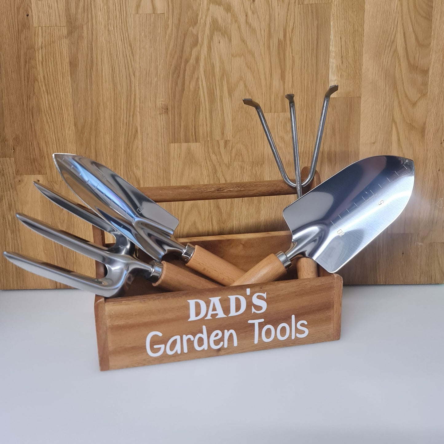Personalised Solid Wood Garden Caddy Perfect for Father's Day - EXCLUSIVE WEBSITE ONLY PRICING