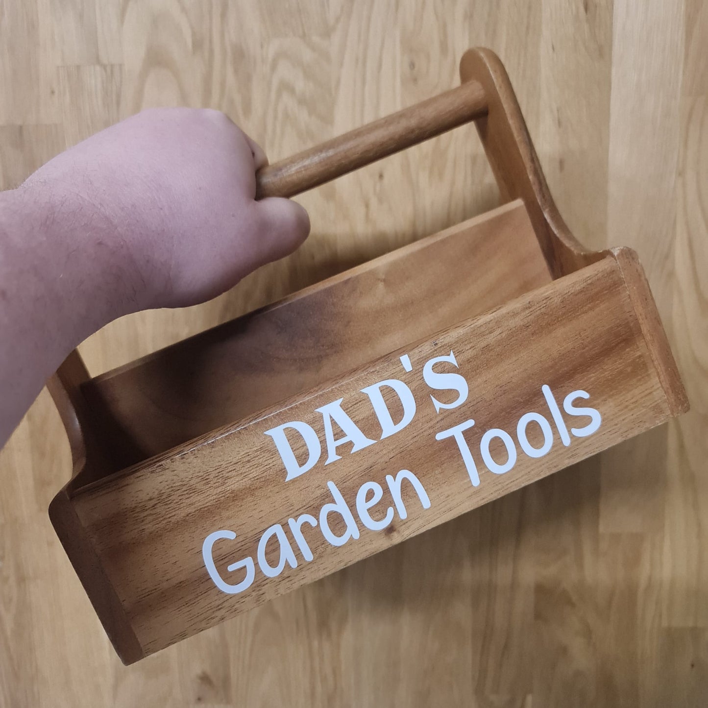 Personalised Solid Wood Garden Caddy Perfect for Father's Day - EXCLUSIVE WEBSITE ONLY PRICING