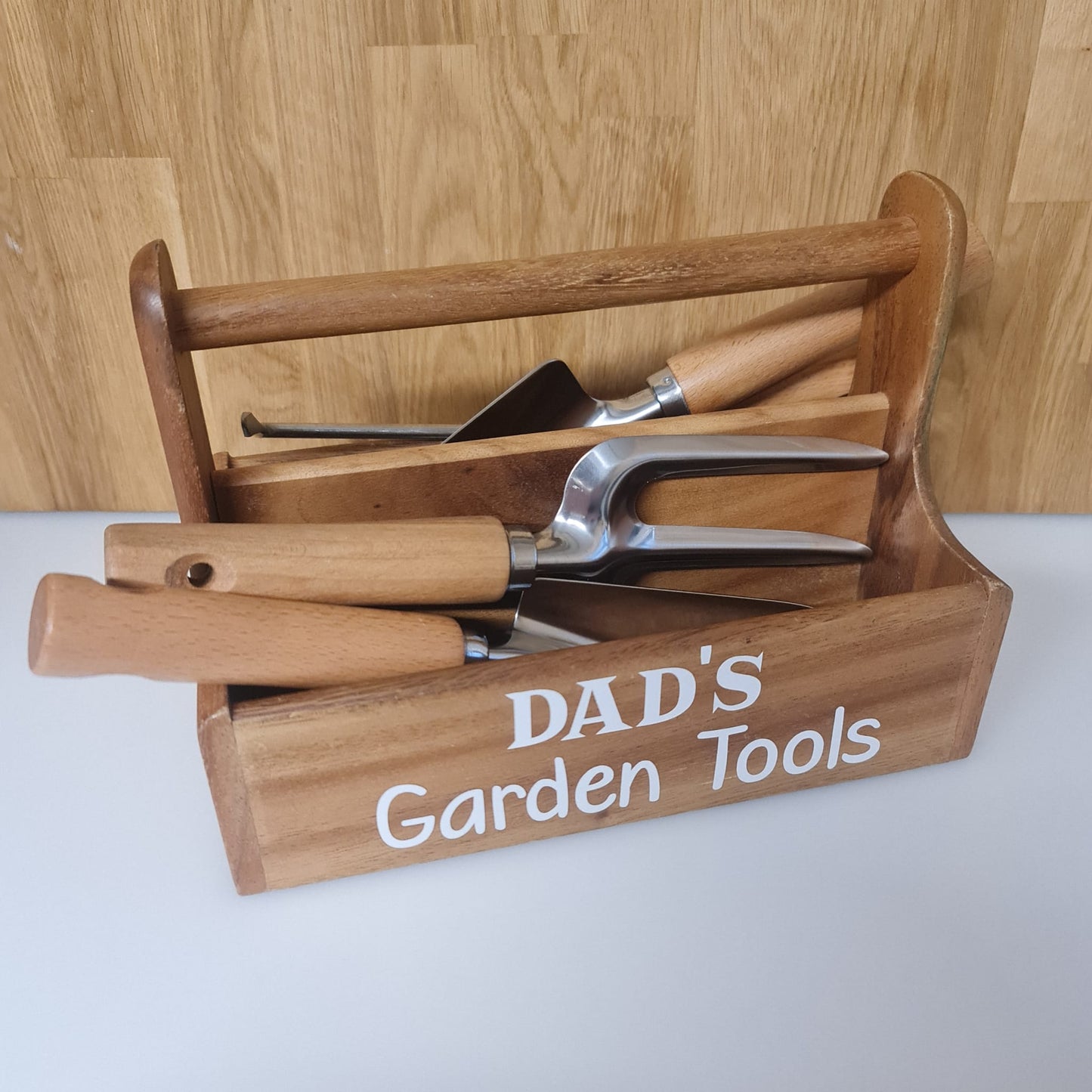 Personalised Solid Wood Garden Caddy Perfect for Father's Day - EXCLUSIVE WEBSITE ONLY PRICING