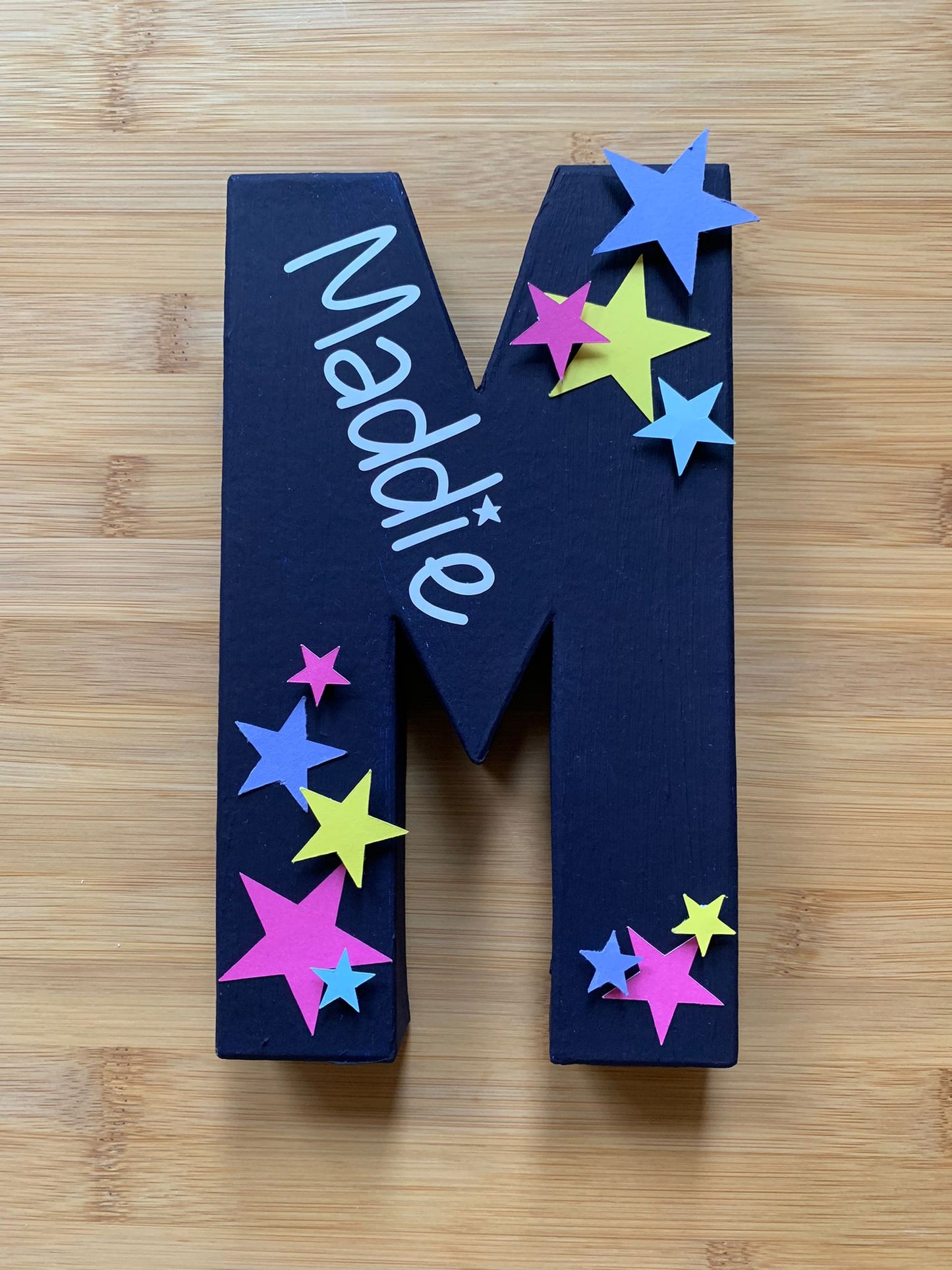 Personalised Decorated Paper Mache 3D Letter