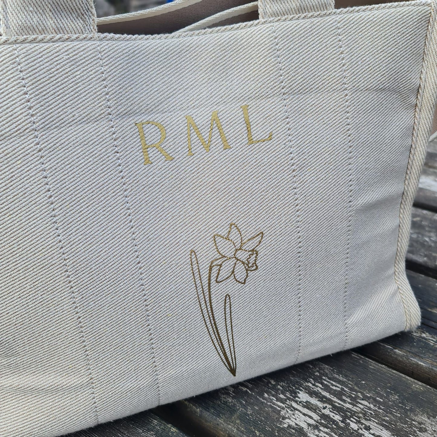 Luxury Structured Twill Tote Bag with Optional Matching Pouch & Wristlet