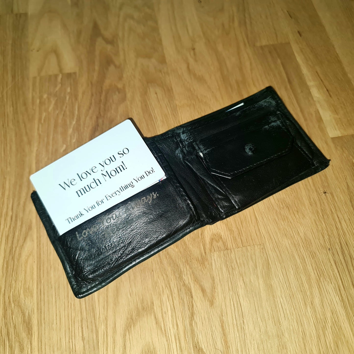Personalised Photo Wallet Card - Double sided print and made from hardwearing Aluminium. Perfect personalised keepsake for your loved ones