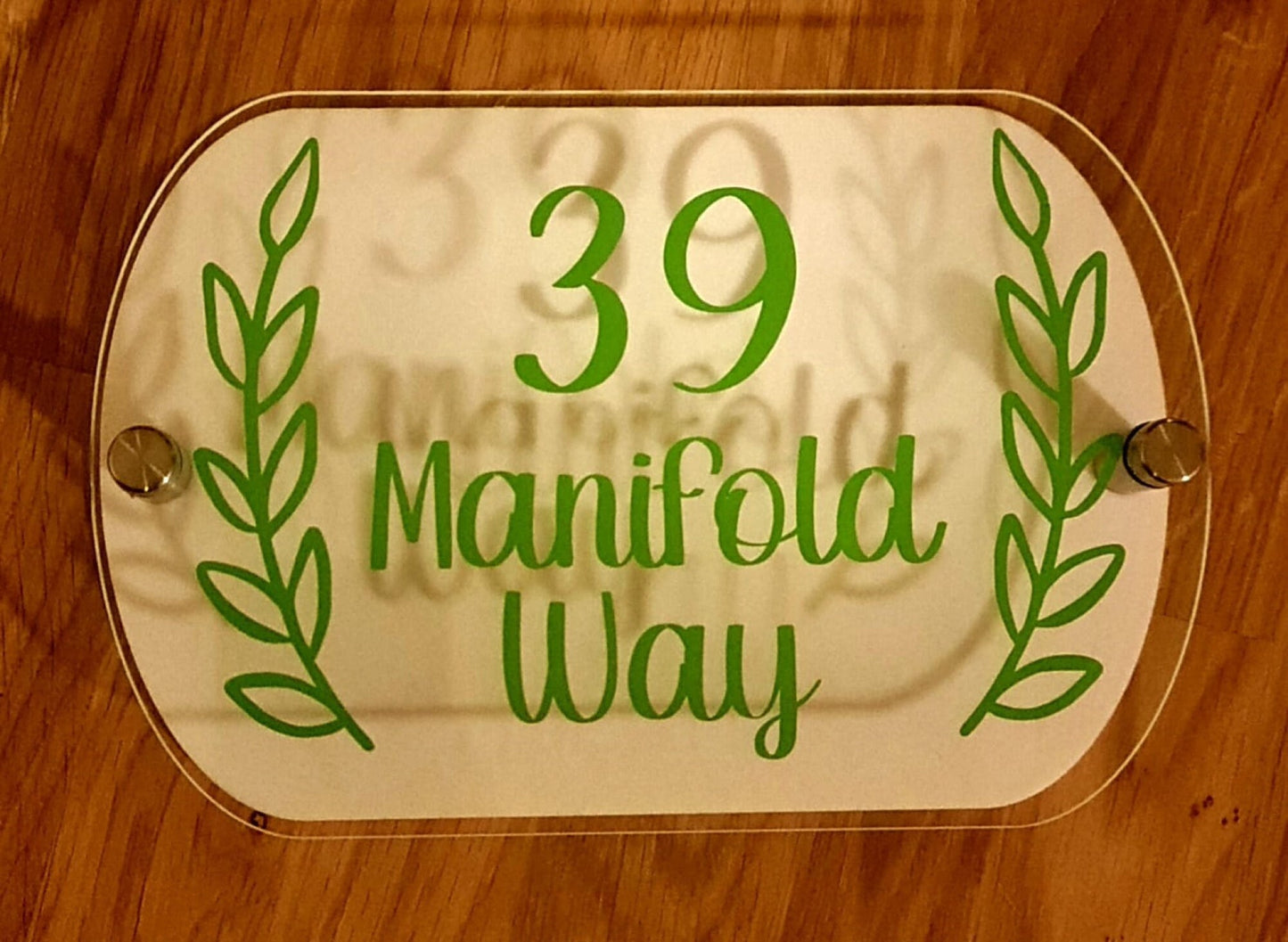 Personalised House Number & Street Name Signs - Long lasting acrylic and Permanent Vinyl