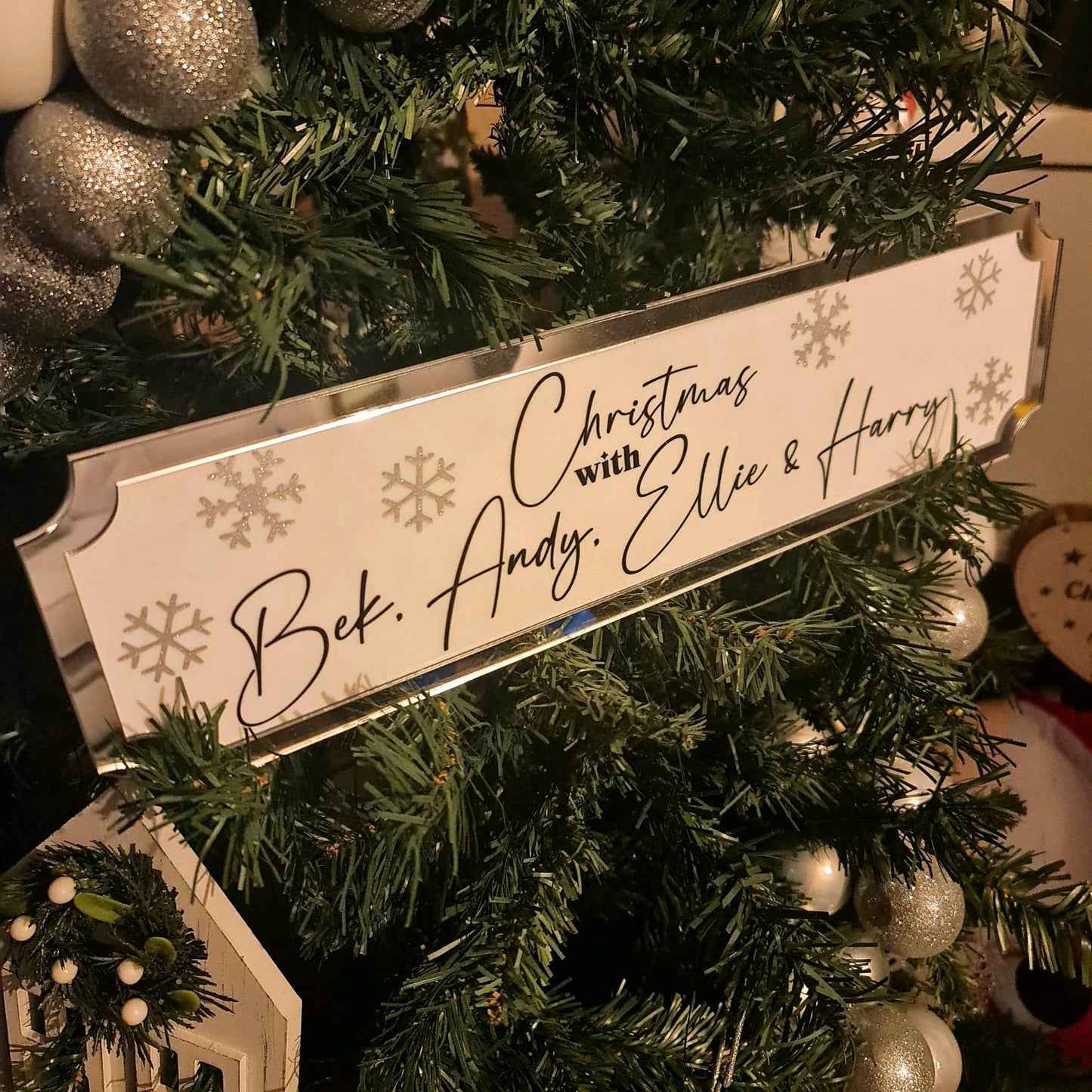 Personalised Christmas Traditional Street sign style Sign