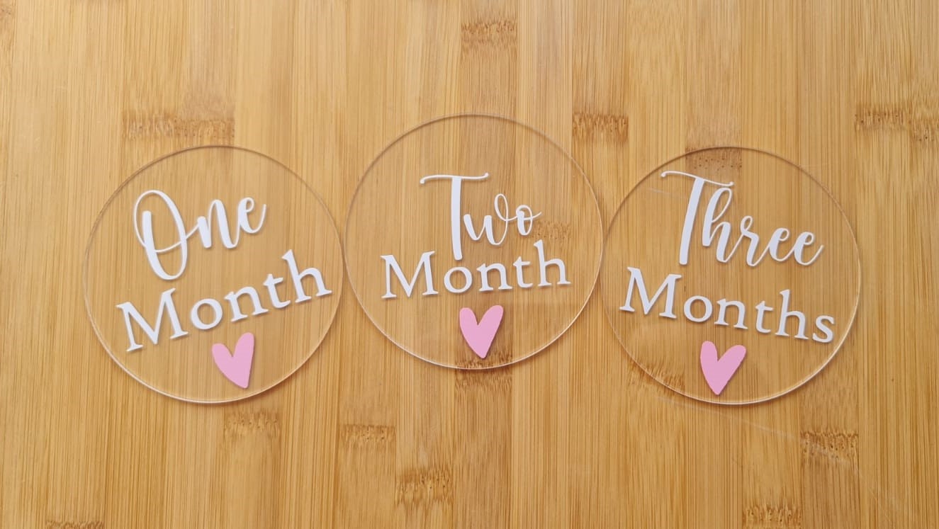 Baby Milestone Acrylic Disks