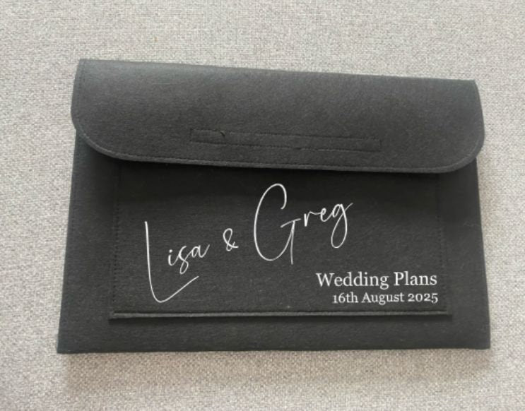 Personalised Wedding Planner Notes Folder