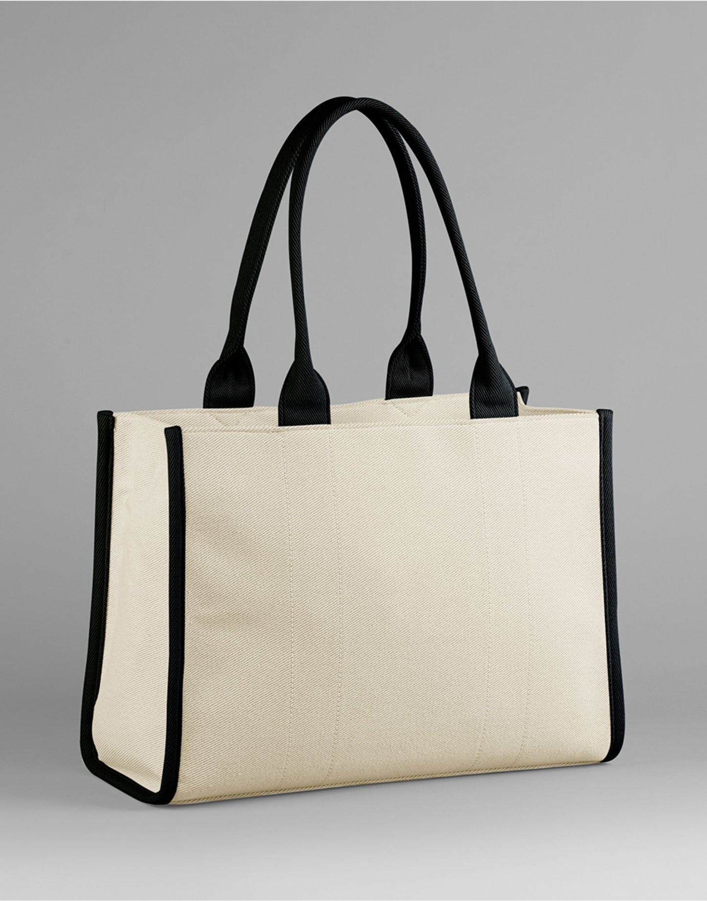Luxury Structured Twill Tote Bag with Optional Matching Pouch & Wristlet