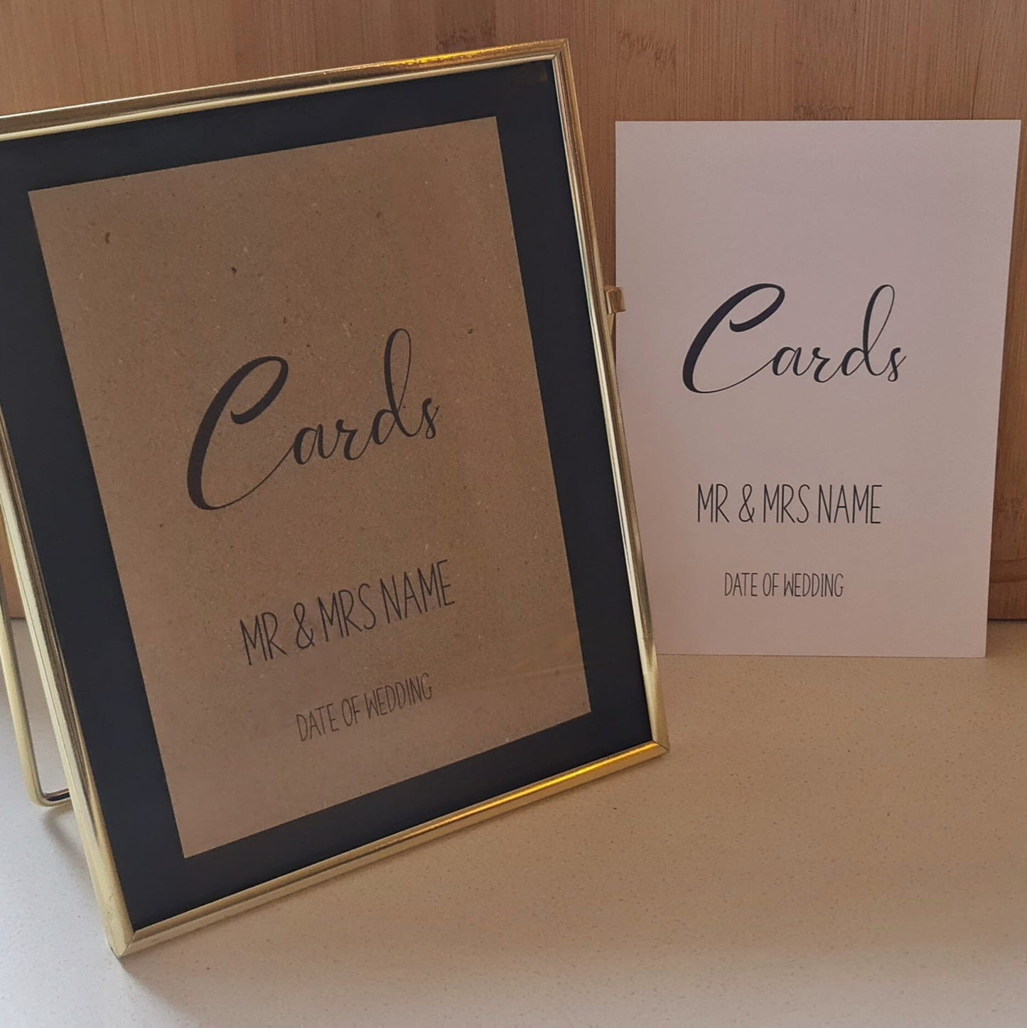 Personalised Wedding Cards Sign for Guests - Perfect solution to collect all your cards etc in one place on your special day.