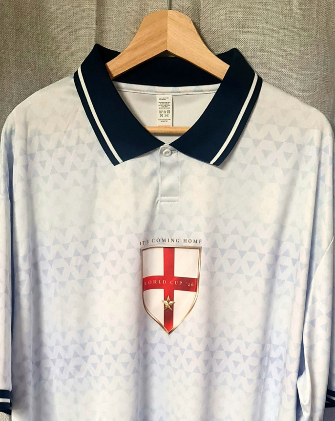 Personalised Retro England Football Shirt – It's Coming Home Edition