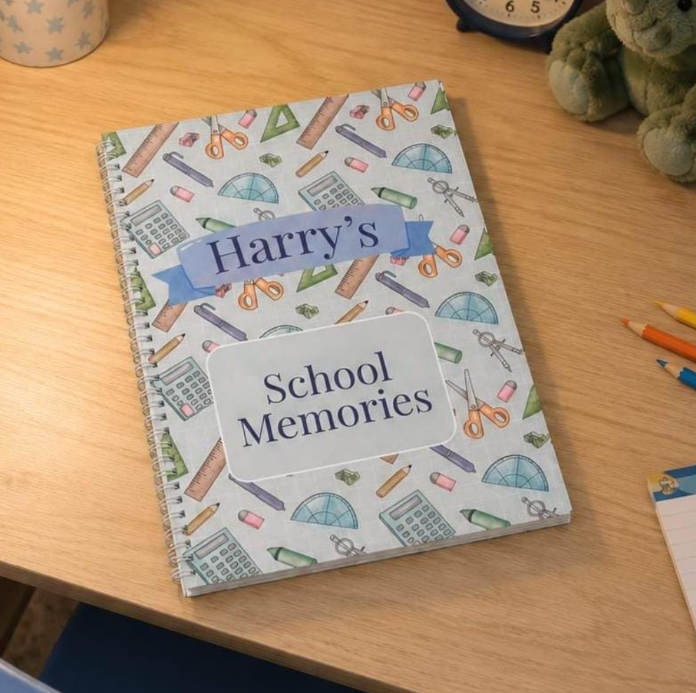 Personalised Deluxe School Memory Book | School Keepsake Journal | Back to School Memory Book | Nursery to Secondary School Memories
