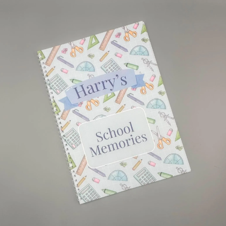 Personalised Deluxe School Memory Book | School Keepsake Journal | Back to School Memory Book | Nursery to Secondary School Memories